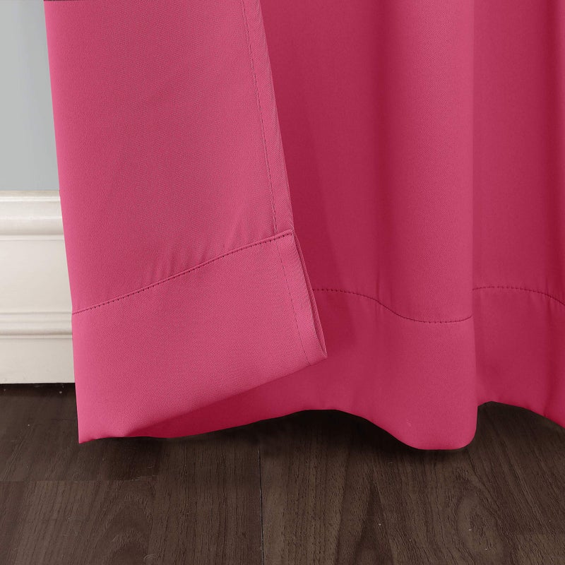 Sun Zero Riley Kids Bedroom Blackout Grommet Curtain Panel, 40" x 95", Hot Pink - Image 3
